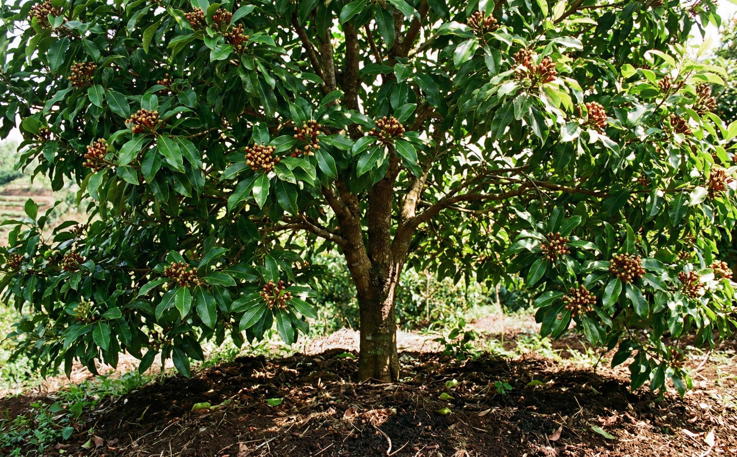 Pohon Cengkeh Berbuah Lebat
